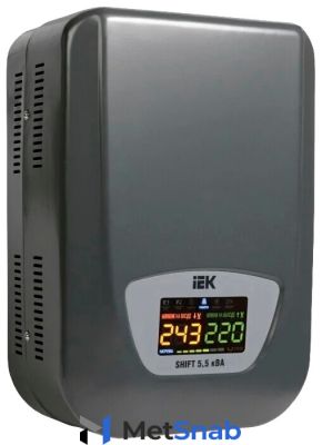 Стабилизатор напряжения однофазный IEK Shift 5,5 кВА (IVS12-1-05500)