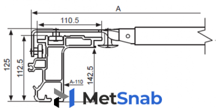 Механизм сдвижной крыши на бортовые платформы до 8,5 м (SESAM slimliner)