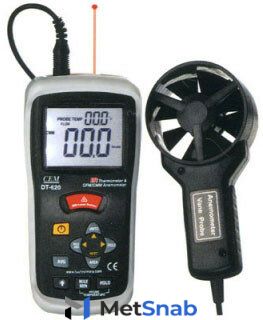 Измеритель скорости воздуха и температуры CEM DT-620