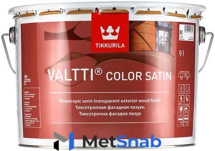 Антисептик "Валтти Колор Сатин" (Valtti Color Satin) лессирующий полуматовый "Тиккурила/Tikkurila" (18 л)