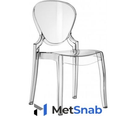 Пластиковый стул Pedrali Queen прозрачный