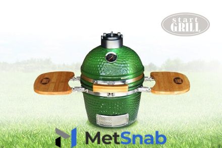 Керамический гриль Start Grill 31 см (зеленый)