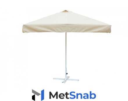 Зонт Митек 2 х 2 м с воланом (стальной каркас с подставкой, стойка 40мм, 8 спиц 20х10мм, тент OXF 300D)
