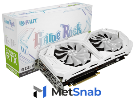 Видеокарта Palit GeForce RTX 2080 SUPER 1650MHz PCI-E 3.0 8192MB 15500MHz 256 bit 3xDisplayPort HDMI HDCP White GameRock Premium