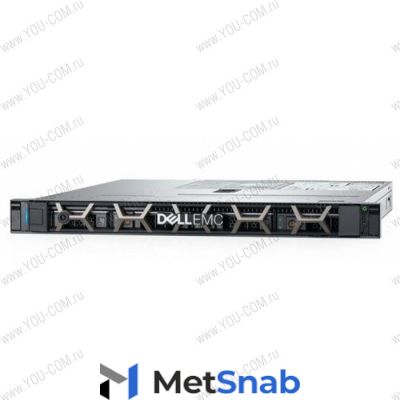 DELL PowerEdge R340 1U/ 4LFF/ E-2124 (4c, 3.3 GHz, 71W)/ 1x8GB UDIMM ECC/ PERC SoftWare/ 1x1 TB SATA/ 2xGE/ 1x350W/ iDRAC9 Exp/ DVDRW/ Bezel / Static Rails/ noCMA/ 3YBWNBD