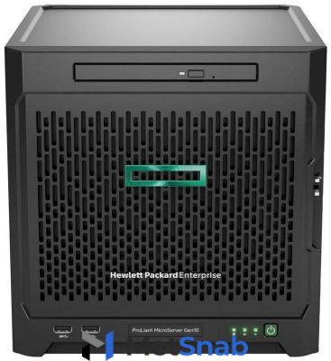 Сервер Tower HPE ProLiant MicroServer Gen10 AMD Opteron-X3418(2.1GHz) 2MB 8GB DDR4-2400 UDIMM 4-3.5" SATA 1x200Вт P07203-421