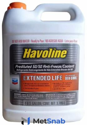 Антифриз CHEVRON Havoline Dex-Cool Extended Life Prediluted 50/50