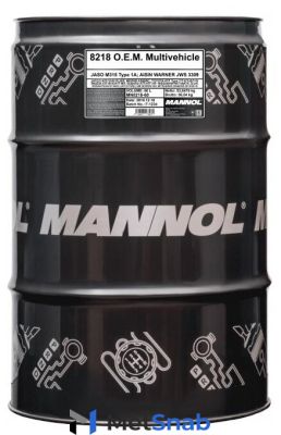 Трансмиссионное масло Mannol O.E.M. 8218 Multivehicle JWS 60 л