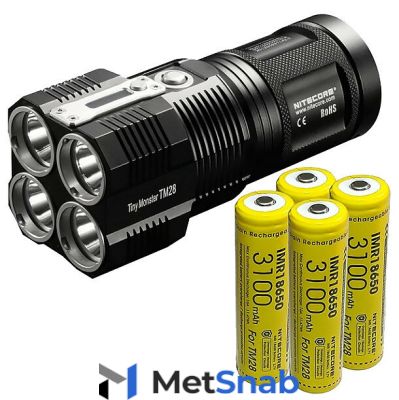 Фонарь ручной Nitecore TM28 Set (16106) черный