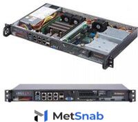 Серверная платформа Supermicro SERVER SYS-5019D-FN8TP, 1U, BGA2518 Intel Xeon D-2146NT, 4 x DDR4, 1 x 3.5" SATA, 4xGigabit Ethernet (1000 Мбит/с), 2x10 Gigabit Ethernet (10 Гбит/с), 2xSFP+, 200 Вт