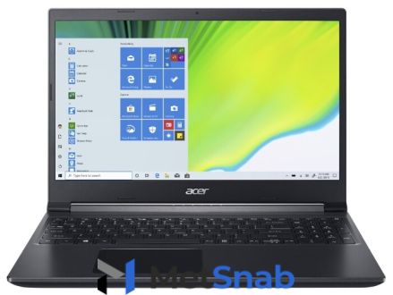 Ноутбук Acer Aspire 7 A715-75G-73DV (Intel Core i7 9750H 2600MHz/15.6"/1920x1080/8GB/512GB SSD/DVD нет/NVIDIA GeForce GTX 1650 Ti 4GB/Wi-Fi/Bluetooth/Windows 10 Home)