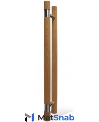 Ручка для двери SAWO 560-D (741 и 742, кедр, с металлической вставкой) в сауну или баню