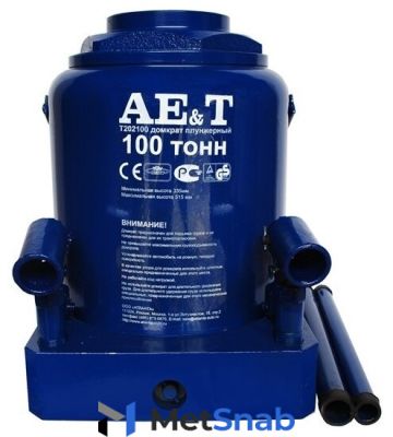 Домкрат бутылочный гидравлический AE&T T202100 (100 т)