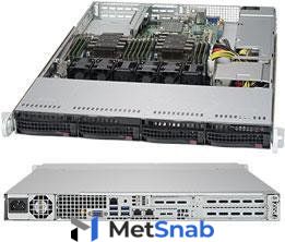 Серверная платформа Supermicro SuperServer 1U 6019P-WT noCPU (2) Scalable / TDP 45-165W / memory (12) / Sataraid 0 / 1 / 5 / 10 / HDD (4) LFF / 2xGE / 2xFH, 1xLP, M2 / 1x600W