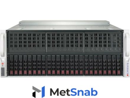 Серверная платформа 4U Supermicro 4029GP-TRT на базе чипсета Intel C622 3647x2 Intel Xeon Scalable 2nd Gen DDR4-2933 MHz RDIMM/LRDIMMx24 2.5"x NVMe,SAS,SATA SYS-4029GP-TRT