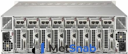 Серверная платформа 3U Supermicro SYS-5039MC-H8TRF 8Node: (LGA 1151, C246, 4xDDR4, 2x2.5"/3.5" SATA3, 2*M.2, 2x1GbE, IPMI) 2x2000W