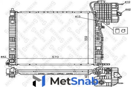 Радиатор системы охлаждения мкпп 570x558x42 mb vito 2.2cdi 99-03 Stellox 1025872SX