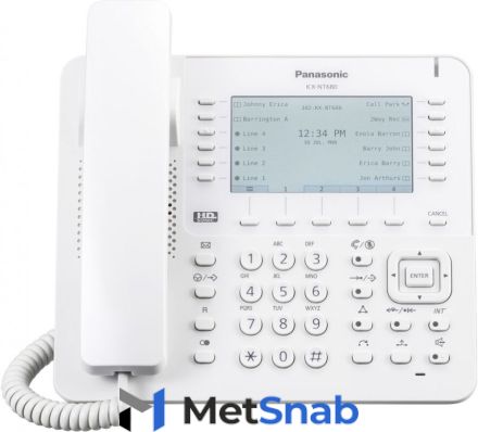 VoIP-телефон Panasonic KX-NT680RU белый