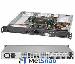 SYS-5019S-ML Сервер SuperMicro SuperServer 1u no cpu(1) e3-1200v5