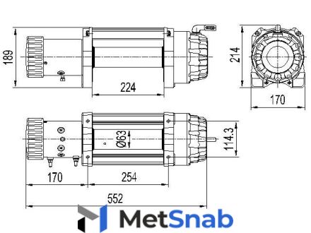 Автомобильная лебедка Master Winch E9500 - 12V