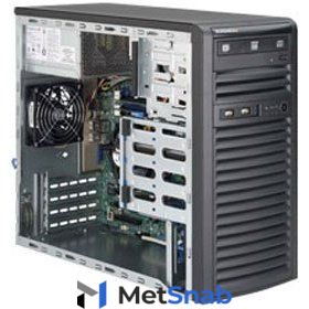 Серверная платформа Supermicro SuperServer Mid-Tower 5039D-i CPU(1) E3-1200v5/ noHS/ no memory(4)/ on board RAID 0/1/5/10/ internalHDD(4)LFF/ 2xGE/ 3xFH/ 1x300W Gold/ no Backplane