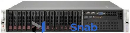 Серверная платформа 2U Supermicro SYS-2029P-C1R (2x3647, C621, 16xDDR4, 8x2.5" SATA + 8x2.5" SAS HS with LSI3108, 2xGE, 2x1200W,Rail)