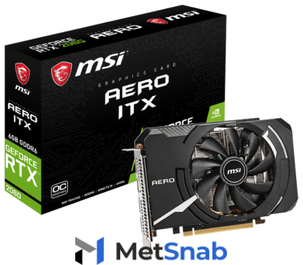 Видеокарта MSI GeForce RTX 2060 1710MHz PCI-E 3.0 6144MB 14000MHz 192 bit 3xDisplayPort HDMI HDCP AERO ITX OC