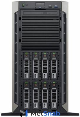 Сервер Dell PowerEdge T440 8 LFF/4210 (10-Core, 2.2 GHz, 85W)/16 GB (1 x 16 RDIMM)/H330/1 x 1 TB SATA/Стандартная фронтальная панель, ролики, iDRAC En