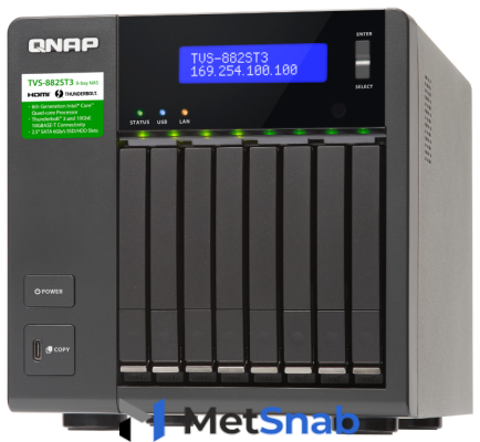 Сетевой накопитель (NAS) QNAP TVS-882ST3-i7-16G