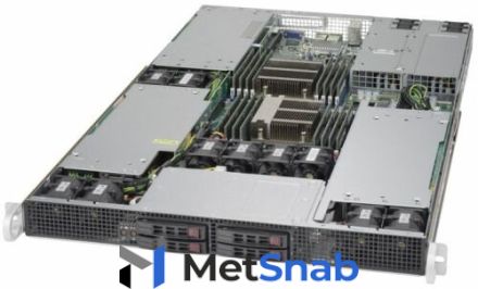 Серверная платформа 1U Supermicro SYS-1028GR-TR (2x2011v3, C612, 16xDDR4, 4x2.5" HS, PCI-E 3.0 3x16 + 1x8 , 2GE, 2x1600W,Rail)