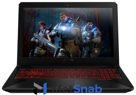 Ноутбук ASUS TUF Gaming FX504GE-E4062T (Intel Core i7 8750H 2200MHz/15.6"/1920x1080/8GB/128GB SSD/1000GB HDD/DVD нет/NVIDIA GeForce GTX 1050 Ti/Wi-Fi/Bluetooth/Windows 10 Home)