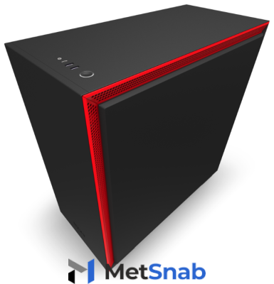 Компьютерный корпус NZXT H710 Black/red