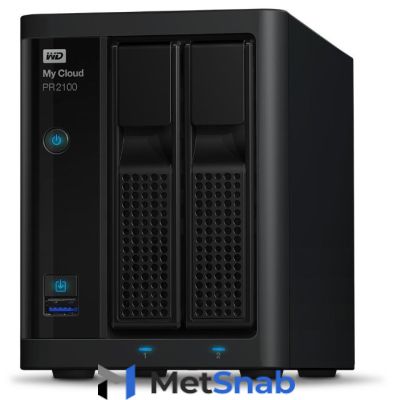 Сетевой накопитель NAS Western Digital 0Tb My Cloud Pro PR2100 3.5" WDBVND0000NBK-EEUE