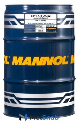 Трансмиссионное масло Mannol ATF AG52 60 л
