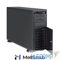 Supermicro SuperChassis 4U 743TQ-1200B-SQ/ no HDD(8)LFF/ 3x 5.25/ 7xFH/ 1x1200W Platinum(12" x 13")E-ATX/ Backplane 8xSATA/SAS