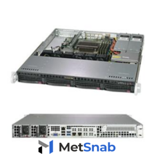 Серверная платформа Supermicro SERVER SYS-5019C-MR (X11SCM-F, 813MFTQC-R407CB) (LGA 1151, E-2100/E-2200, Intel® C246 chipset, 4 Hot-swap 3.5" SATA3, 1 M.2, 4xDDR4 Up to 128GB Unbuffered ECC UDIMM, 1 PCI-E 3.0 x16 slot, 2 GbE ports, 1 dedicated IPMI LAN, 2