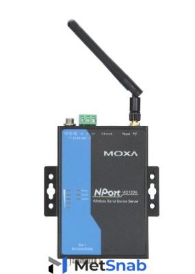 Сервер MOXA NPort W2150A-T 1 Port Wireless Device Server, 3-in-1, 802.11 a/b/g WLAN, 12-48 VDC