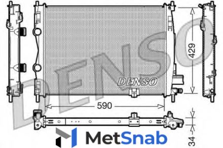 Радиатор Denso DRM46018