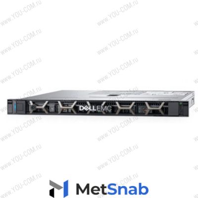 DELL PowerEdge R340 1U/ 8SFF/ E-2134 (4c, 3.5 GHz, 71`W)/ noMemory / H330/ noHDD / 2xGE/ 1x350W/ iDRAC9 Exp/ DVDRW/ Bezel / Static Rails/ noCMA/ 3YBWNBD