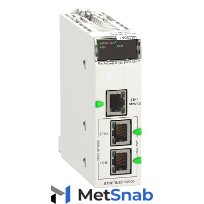 Модуль коммуникационный ethernet (3 порта) Schneider Electric, BMENOC0301