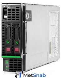 Сервер Proliant BL460c Gen8 E5-2670/2xXeon8C 2.6GHz(20Mb)/8x8GbR1D/P220iFBWC(512Mb/RAID0,1)/SFF noHDD(2)/2xFlexF(1/10Gb)FlexLOM/iLO4 std/1slotEncl, analog 637390-B21 and 603251-B21 (666157-B21)