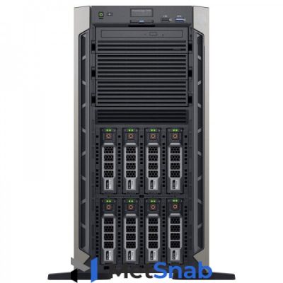Сервер Dell PowerEdge T440 8B 2*GGold 5215 (2.5Ghz, 13.75M 10C, turbo, 85W), 32GB (2x16GB) DR 2666 RDIMM, 1TB SATA 6Gbps 7.2K 3.5in HHD, PERC H730P Adp 2Gb NV Cache FH, DVD+/-RW SATA, Broadcom 5720 DP 1GbE, IDRAC9 Enterprise, 2*495W, No Rails, Bezel, 3y N