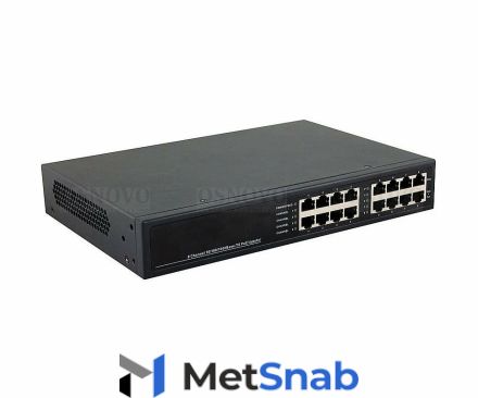 OSNOVO Midspan-8/150RGM управляемый PoE-инжектор Gigabit Ethernet на 8 портов