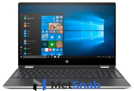 Ноутбук HP PAVILION x360 15-dq1003ur (Intel Core i3 10110U 2100MHz/15.6"/1366x768/4GB/256GB SSD/DVD нет/Intel UHD Graphics/Wi-Fi/Bluetooth/Windows 10 Home)