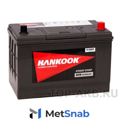 Автомобильный аккумулятор Hankook EFB SE 115D31L 80 A/ч, 800 A, Обратная полярность, 306x175x225