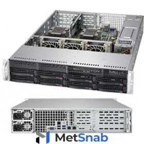 Серверная платформа Supermicro SuperServer 2U 6029P-WTR noCPU(2)Scalable/TDP 70-205W/ memory(12)/ SATARAID 0/1/5/10/ HDD(8)LFF/ 2xGE/ 4xFH, 2xLP, M2/ 2x1000W