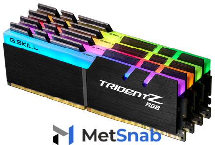 Оперативная память 16 ГБ 4 шт. G.SKILL Trident Z RGB F4-3600C18Q-64GTZR