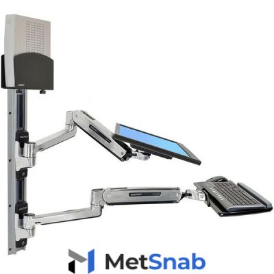 Рабочее место Ergotron 45-359-026, LX Sit-Stand Wall System