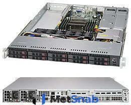 Серверная платформа Supermicro SuperServer 1U 1018R-WC0R no CPU (1) / no memory (8) / on board C612 RAID 0 / 1 / 5 / 10 / no HDD (8) SFF / 2xGE / R700W / 750W Platinum