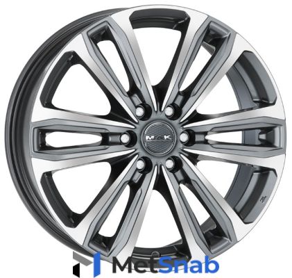 Колесный диск Mak Safari 7.5x17/6x139.7 D67.1 ET38 Gun Metallic Mirror